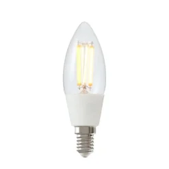 Calex Smart Led-Kaarslamp - Transparant - 4,5W